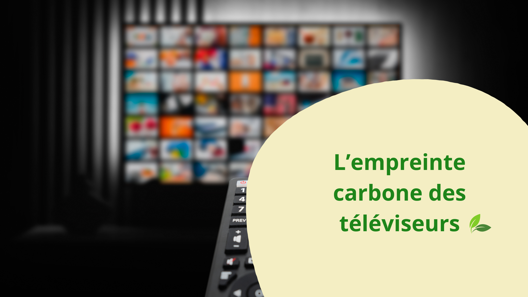 Image mise en avant pour L'empreinte carbone des téléviseurs