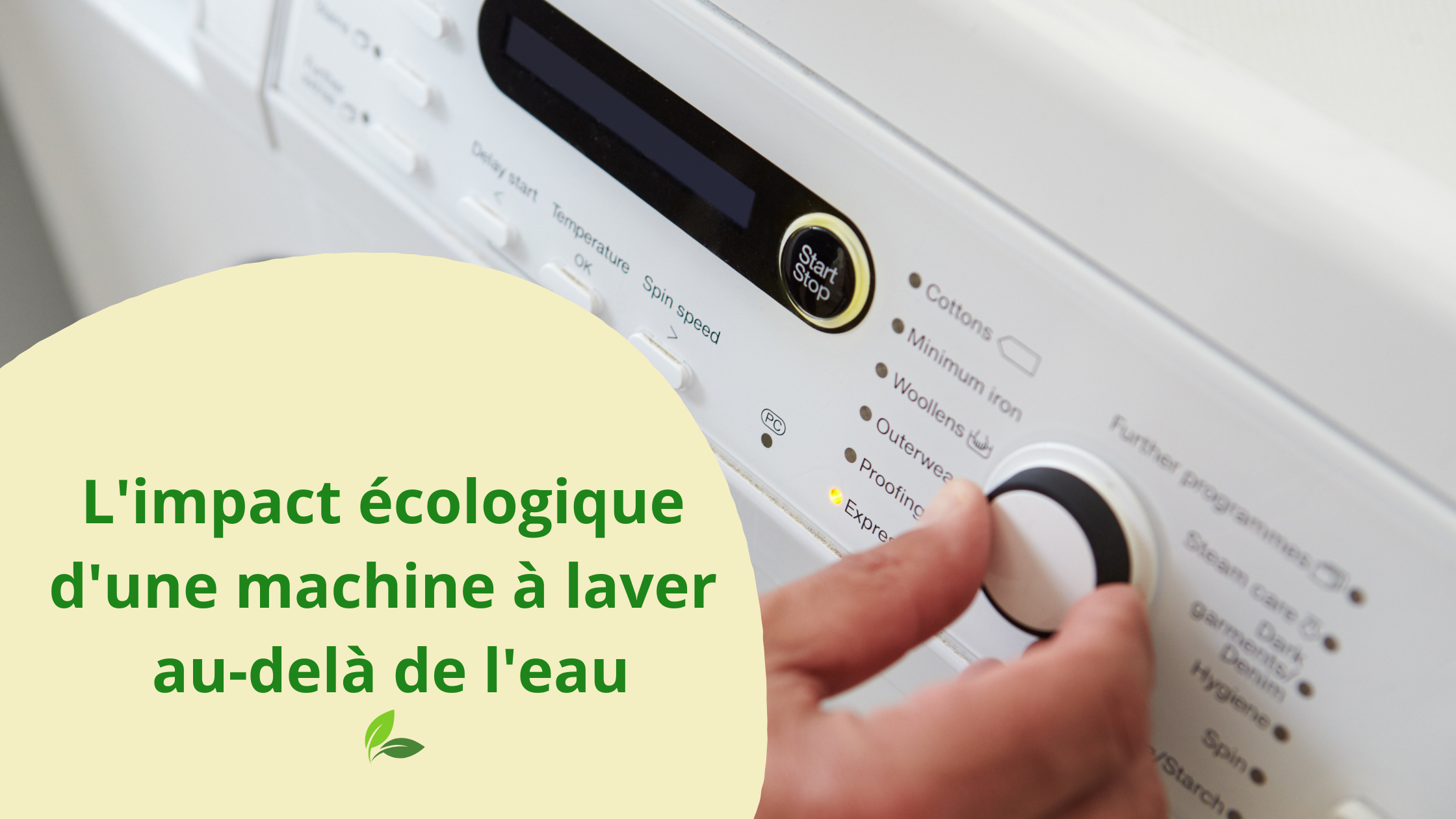 Image mise en avant pour L'impact écologique d'une machine à laver au-delà de l'eau