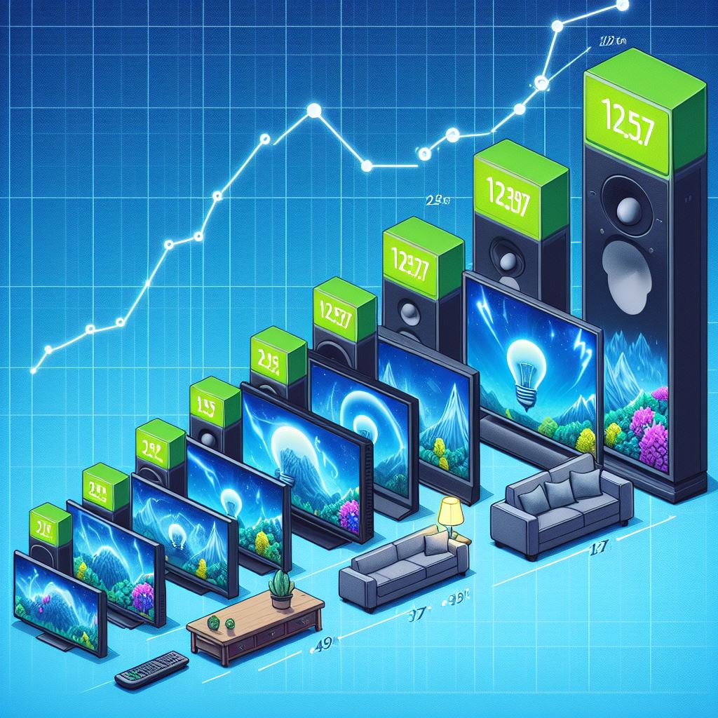 La taille des tv augmente