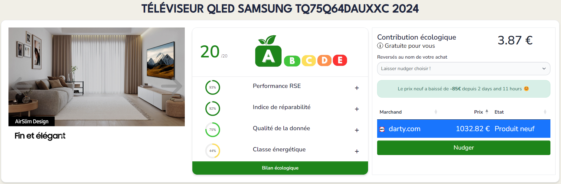 Utilisation de nudger