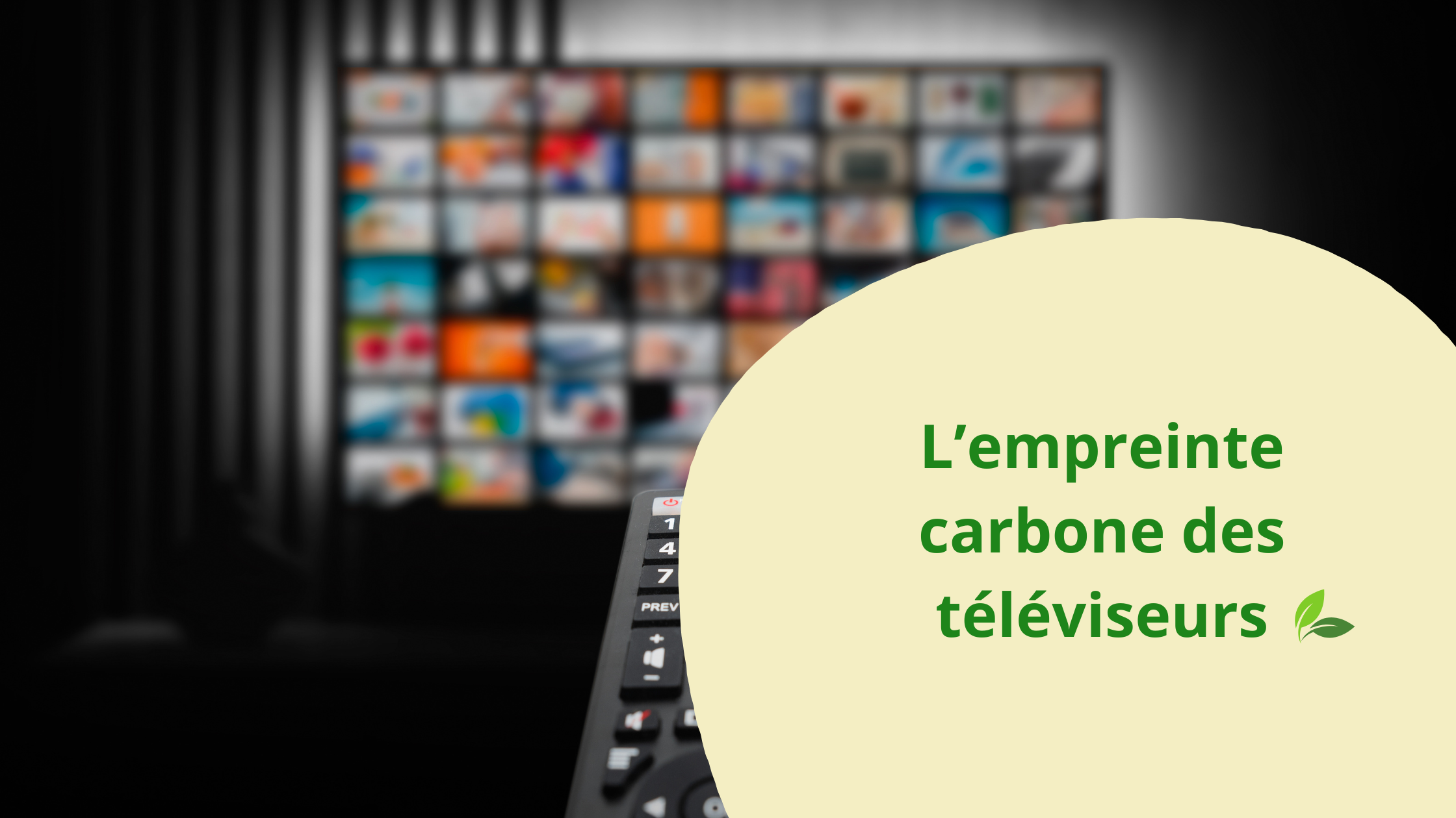 L’empreinte carbone des téléviseurs