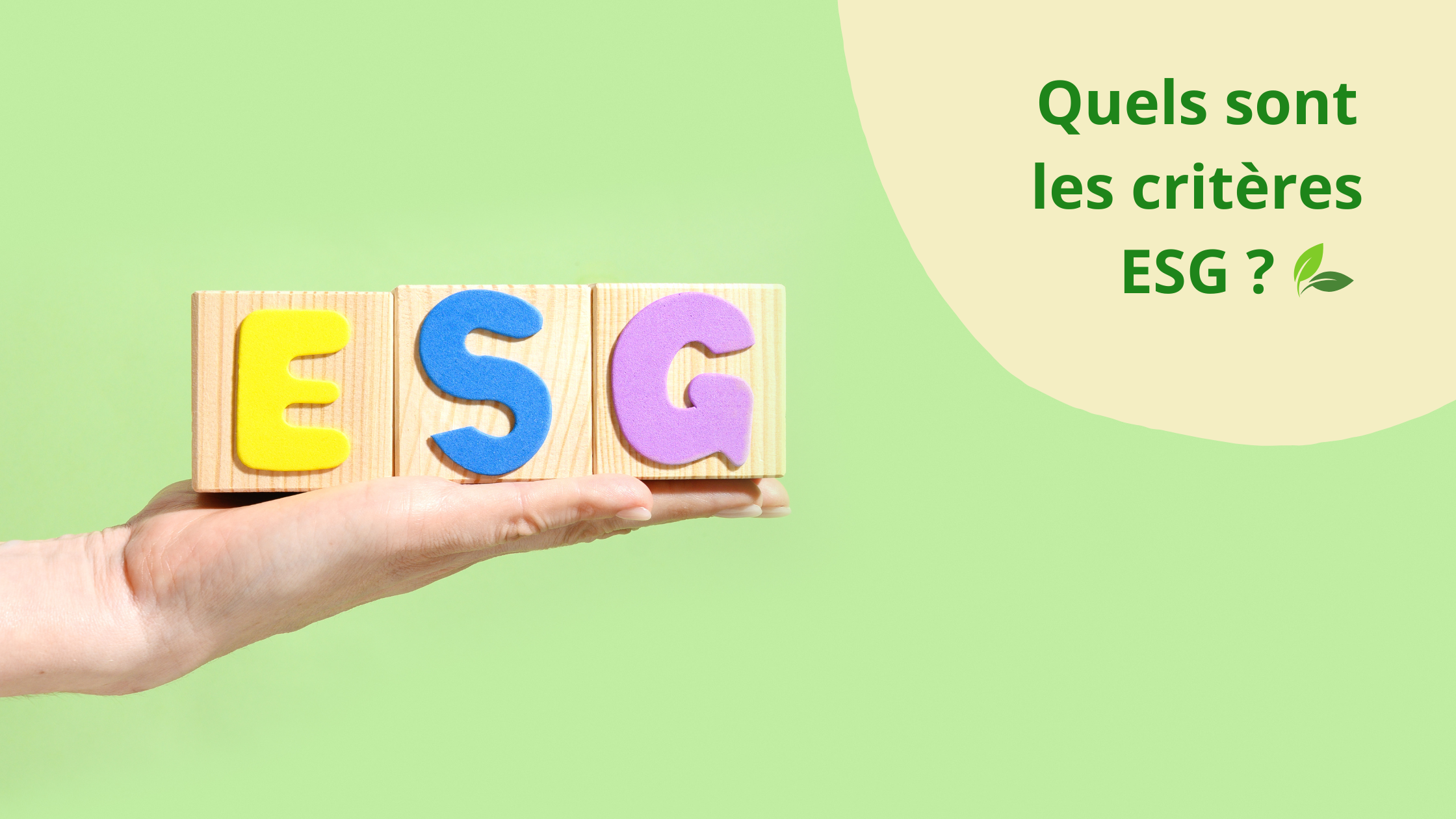 Quels sont les critères ESG ?