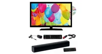 Image relative au ANTARION-PACK TV LED 22" 55CM TÉLÉVISEUR HD LECTEUR DVD + BARRE DE SON COMPACT