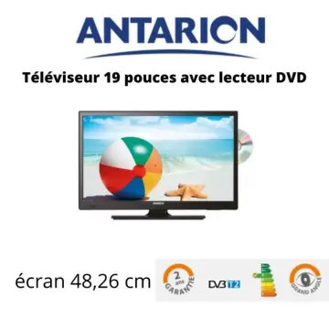 Image relative au antarion télévision tv + dvd led 19' hd led 12v/24v /220v camping car