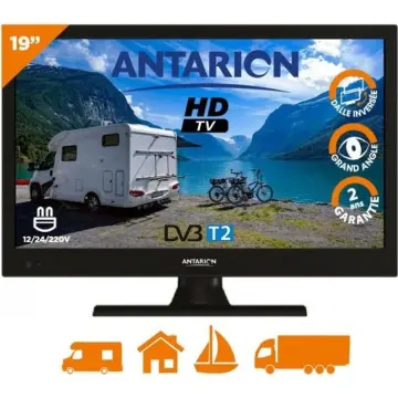 Image relative au tv led 19" 48cm téléviseur hd camping car 12v port usb dvb-t2