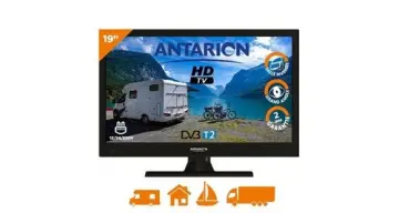 Image relative au tv led 19" 48cm téléviseur hd camping car 12v port usb dvb-t2