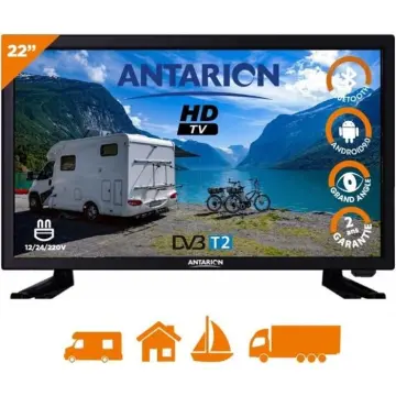 Image relative au ANTARION-TV LED 22" 55CM TÉLÉVISEUR FULL HD ANDROID SMART TV CAMPING CAR