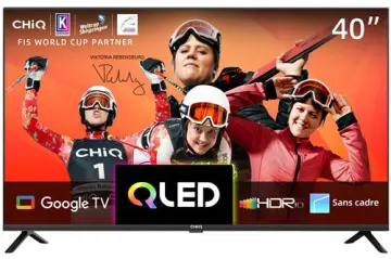 Image relative au CHIQ L40QH7G Téléviseur QLED 40 pouces HDR 10Sans cadre Google TV Google Assistant Chromecast intégré HDR10&HLG