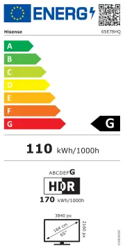 Image relative au HISENSE-65E78HQ