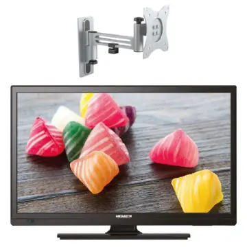 Image relative au PACK ANTARION TV LED 19" 48cm Téléviseur HD Camping car 12V + Support TV 180° Charge max 15kg