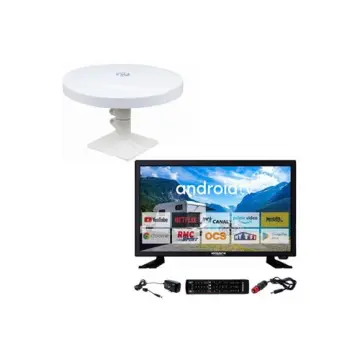 Image relative au ANTARION-PACK TV LED 21.5POUCES 54CM SMART TV ANTENNE TNT OMNIDIRECTIONNELLE