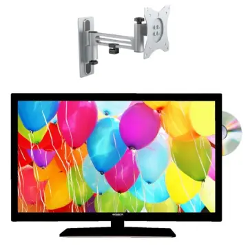 Image relative au PACK ANTARION TV LED 22" 55cm Téléviseur DVD intégré 12V + Support TV 180° Charge max 15kg