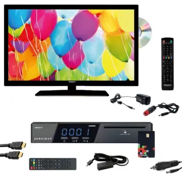 Image relative au ANTARION-PACK TV LED 21.5POUCES 54CM TÉLÉVISEUR HD LECTEUR DVD RÉCEPTEUR SATELLITE TNTSAT
