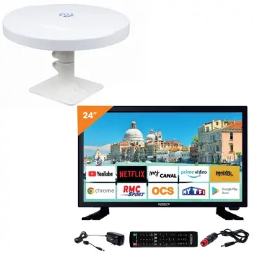Image relative au ANTARION-PACK TV LED 24" 60CM SMART TV + ANTENNE TNT OMNIDIRECTIONNELLE
