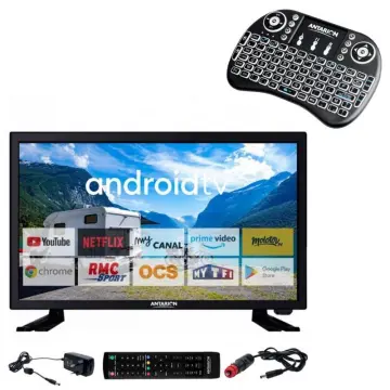 Image relative au Téléviseur LED 24" ANTARION - HD Connecté 12V - Clavier Ergonomique