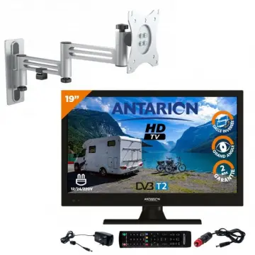 Image relative au Téléviseur LED HD 19" ANTARION avec support double bras