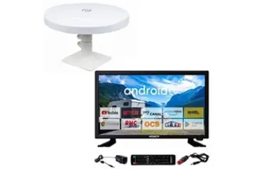 Image relative au ANTARION-PACK TV LED 21.5POUCES 54CM SMART TV ANTENNE TNT OMNIDIRECTIONNELLE