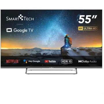 Image relative au Smart Tech TV 4K UHD 55 (139 cm) 55UG02V Smart TV Google TV HDMI USB HEVC Dolby Audio HDR 10 CHROMESCAST