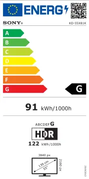 Image relative au SONY-KD55X81KAEP