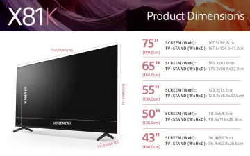 Image relative au SONY-KD55X81KAEP