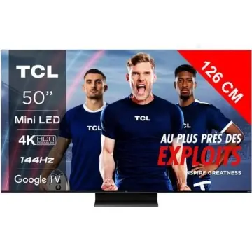 Image relative au TCL TV QLED 4K 126 cm 50QM8B