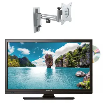 Image relative au Téléviseur LED 24" FULL HD DVD 12V ANTARION avec support 180°