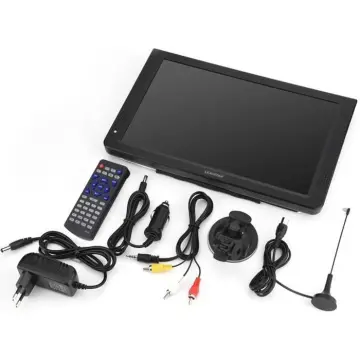 Image relative au Téléviseur portable 12 pouces DVB-T-T2 - HEN - Noir - TV LCD rétro-éclairée par LED - 1080p
