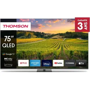 Image relative au THOMSON-TELEVISION TV TV QLED 75QG5C14 75 190 CM 4K UHD 3840 2160 HDR 10 GOOGLE TV