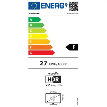 Image relative au TV intelligente Blaupunkt 32FBG5000S Full HD 32" HDR LCD
