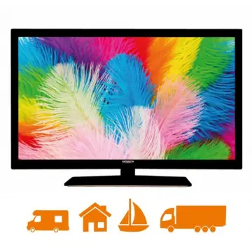Image relative au tv led 22" 55cm full hd 12v camping-car bateau camion dvb-t2