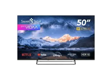 Image relative au TV LED 4K UHD 50 (126cm) Smart Tech - VIDAA Netflix, Prime Video, Disney+, Youtube - 3xHDMI - 2xUSB