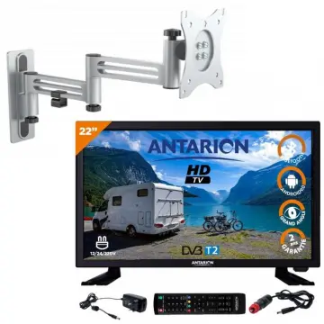 Image relative au Téléviseur LED 22" ANTARION - Full HD Smart TV - Support TV Double Bras