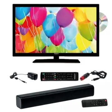 Image relative au ANTARION-PACK TV LED 22" 55CM TÉLÉVISEUR HD LECTEUR DVD + BARRE DE SON COMPACT