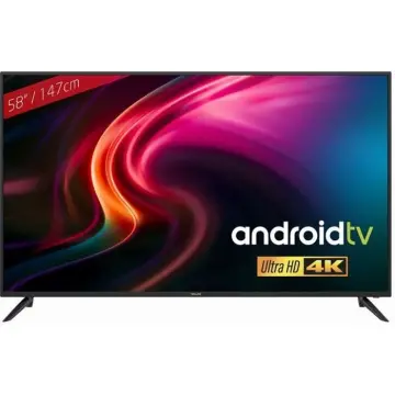 Image relative au TV 58 pouces UHD 4K - Redline RT-58 - Ecran DLED, Wi-Fi, Smart TV