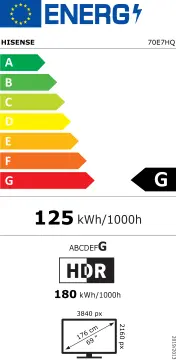 Image relative au HISENSE-70E7HQ